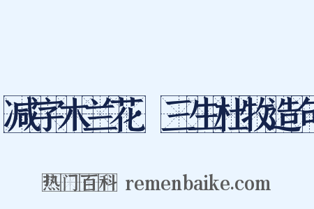 减字木兰花·三生杜牧造句是什么意思的图片